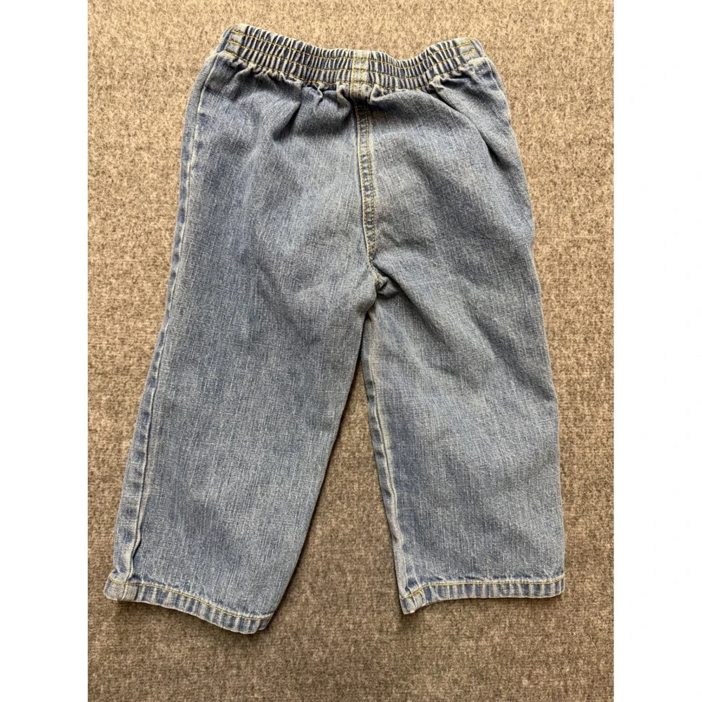 Gymboree Vintage 2004 Toddler Girls Poodle Embroidered Denim Jeans Blue 2T